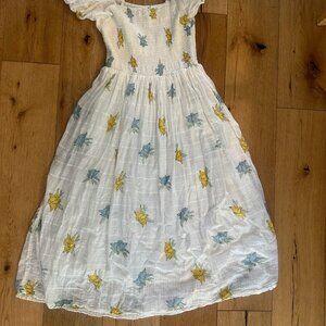 Floral Dress with Pockets- Cotton